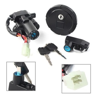 Ignition Switch Fuel Gas Cap Lock Set For Kawasaki KLX250/250S/250SF/125 KL250 Foto 1 de 4