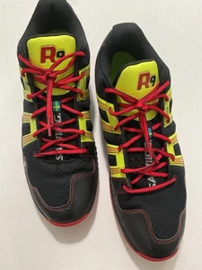 Zapatilla deportiva Salming Race R9 para hombre 13,5 M Exo Skeleton negra amarilla roja - Imagen 1 de 17