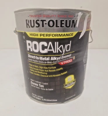 RUST-OLEUM 245382 ROCAlkyd V7400 Esmalte Brillo Dunas Bronceado 1 gal. Foto 1 de 4