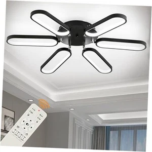 Modern LED Ceiling Light Fixture, Multi-shapes 32" Dimmable LED Flush Mount - Picture 1 of 7