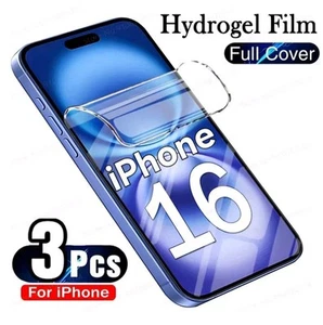 Hydrogel Screen Protector iPhone 16 3pcs - Best Price - Picture 1 of 6