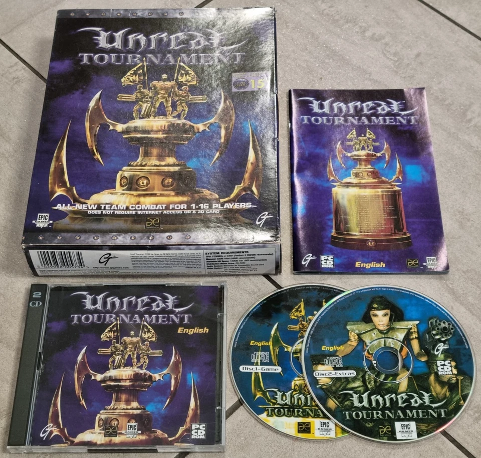 Unreal Tournament Big Box Version For PC CD-Rom Rare & Complete - Image 1 of 4