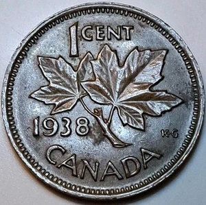 1938 Canada Canadian One Cent Penny 1C - Bild 1 von 2