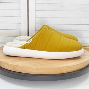 TOMS Alpargata Mules Malw Puffer scarpe slip on piatte giallo senape donna 9,5 - Foto 1 di 10