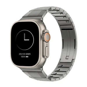 Szybka regulacja Pasek ze stali nierdzewnej do Apple Watch Ultra/10/9/8/7/6/5/4/3/2/1 - Zdjęcie 1 z 20