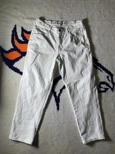 Jeans blancos vintage años 90 Marithe Francois Girbaud para hombre talla 34 ¡lavados a la piedra!! - Imagen 1 de 8