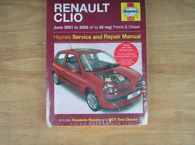 Haynes Renault Clio 2001 to 2005 petrol and diesel workshop manual - Image 1 of 2