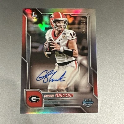 2025 Bowman Chrome U Gunner Stockton 1st Refractor Auto /299 #BCA-GS Georgia - Image 1 of 3