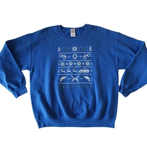 Polizei Law Enforcement Ugly Christmas Sweatshirt Gildan Größe L Large - Bild 1 von 4