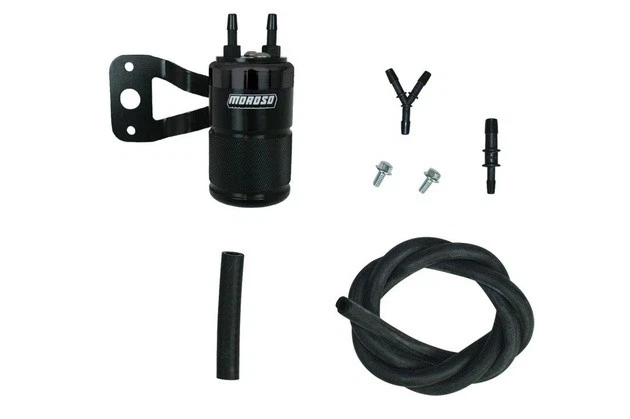 Moroso Air/Oil Catch Can Separator for S&S Teardrop Air Cleaner Black #85720 - Image 1 of 1