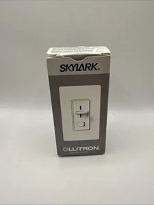NEW Lutron S-600P-WH 600-Watt Skylark Single-Pole Dimmer, White - Picture 1 of 6