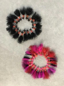 35 Beau Mac Marabou Jigs 1/8 oz (19) & 1/4 oz (16) Black, Pink & Orange NEW - Picture 1 of 4