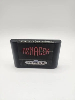 Menacer 6-Game Cartridge (Sega Genesis, 1992) Tested Retro Mint Authentic MD GEN - Image 1 of 4