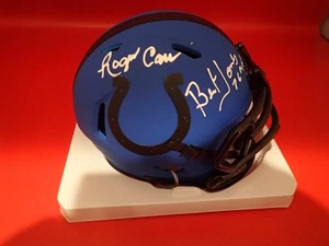 Minicasco firmado por Bert Jones + Roger Carr Colts Rave con 76 MVP Beckett 4W074667 - Imagen 1 de 3