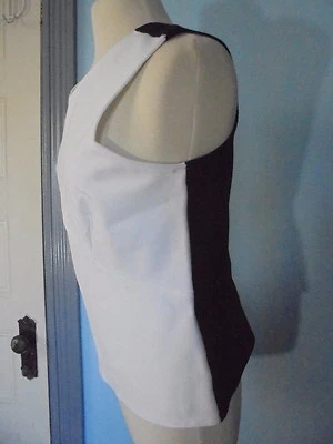 YOANA BARASCHI Talla L NUEVO CON ETIQUETAS $189 Blanco Elastizado Camisola Blusa Tanque Hecho en EE. UU. Foto 1 de 4