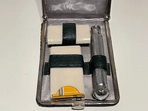 VINTAGE RARE WW2 D.R.G.M GERMANY SAFETY RAZOR "MERKUR" D.R PATENT:483501/BOXED - Picture 1 of 18