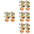  Set of 4 Simulation Oyster Model Pvc Child Realistic Oysters