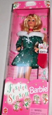 Muñeca Barbie Temporadas Festivas 1997 # 189098 NRFB Foto 1 de 4