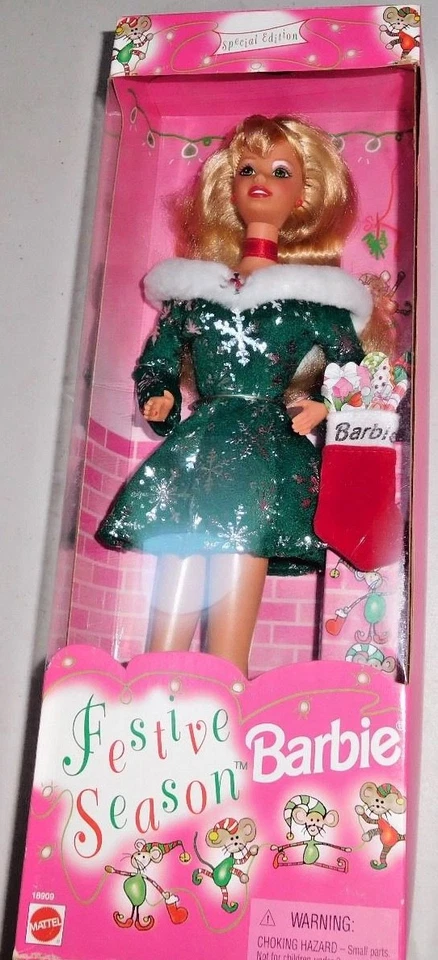 Muñeca Barbie Temporadas Festivas 1997 # 189098 NRFB Foto 1 de 4