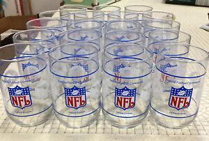 Vintage NFL Central Division Beverage Glasses National Football Conference