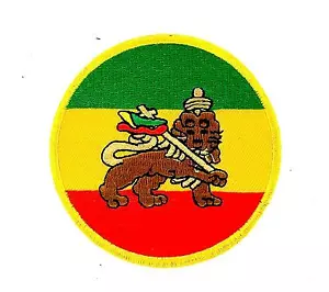 Aufnäher Aufnäher bestickt Bügeln Rucksack Rastafarai Löwe von Juda Reggae - Bild 1 von 1