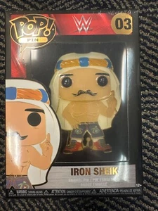 WWE The Iron Sheik Funko POP! Pin Flashback 4" Enamel Pin #03 - Picture 1 of 2