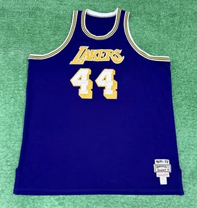 Mitchell And Ness Los Angeles Lakers Jerry West Jersey Size 60 Purple NBA - Picture 1 of 5