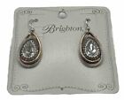 Brighton NEPTUNE'S RINGS GEM TEARDROP Post Earrings Rose Gold  Silver Plated NWT