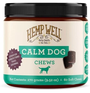 Calm Dog Soft Chews Relieves Anxiety, Calms and Relaxes Your Dog, Aid - Picture 1 of 8