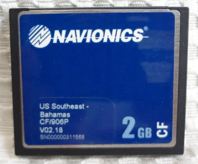 NAVIONICS US SOUTHEAST & BAHAMAS COMPACT FLASH 906P PLATINUM CHART CHIP CARD - Image 1 of 4