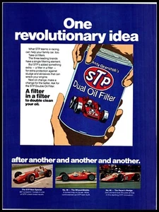 1973 Magazine Print Ad-STP, Race Cars, Whooshmobile Novi Special Racers Wedge A5 - Picture 1 of 1