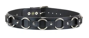 Strap Bondage Belt O Ring Leather Strap Punk Goth GNR Thrashmetal Sid Vicious - Picture 1 of 6