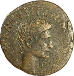 Roman Empire - Augustus, 27 BC-AD 14 - AE As - Great Portrait - Picture 1 of 2
