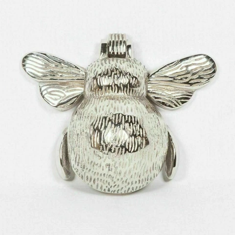 Classical Nickel Bumble Bee Door Knocker  Antique Vintage Country Nickel Style Cover