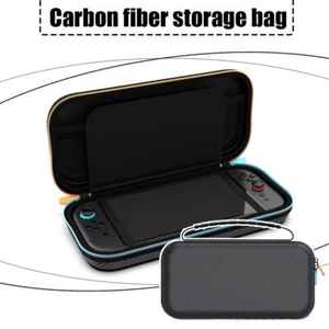 Bolsa de almacenamiento de fibra de carbono para bolso portátil con consola Switch2. - Imagen 1 de 8