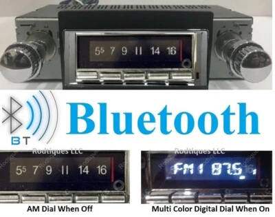 1966-67 Chevelle El Camino Malibu Bluetooth Stereo Radio Multi Color Display 740 - Image 1 of 3