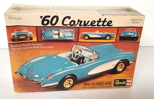 Vintage Revell Model '60 Corvette Kit 1/25 Scale 1976 H-1203 Factory Sealed NOS - Picture 1 of 7