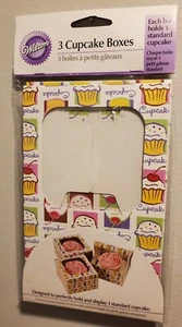 Wilton 3er Set Cupcake Heaven einzelne Muffin Boxen Bäckerei Leckerli Behälter NEU - Bild 1 von 2