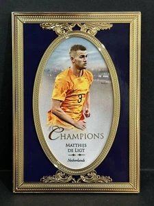 2024 Futera Unique Nostalgia Matthijs De Ligt Champions Gold Frame Jersey #3/10 - Picture 1 of 4