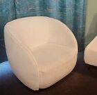 CHAIR ONLY Boucle Armchair Small Boucle Upholstered Tub Chair