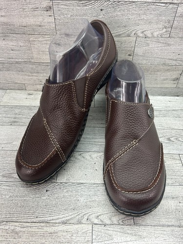 Mocassini donna Clarks Ashland Lane marroni scamosciati scarpe basse comode taglia 9 5M