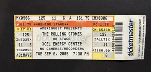 The Rolling Stones -  Concert Ticket Stub  9/6/2005  XCEL ENERGY CENTER - Picture 1 of 2