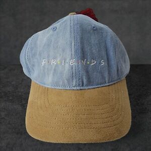 Friends Denim and Suede Adjustable Adult One Size Baseball Cap TV Sitcom