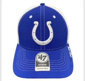 47 Brand Indianapolis Colts MVP Adjustable Cap Hat - Picture 1 of 8