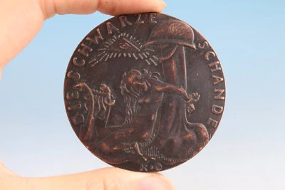 Estatua figura esclava pene niña cobre rojo chino Foto 1 de 4