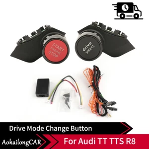 Car Start Stop Button Engine Ignition Switch ON OFF Trim Control For Audi TT TTS - Foto 1 di 7