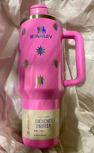 Stanley LIMITED EDITION Popsicle Pink Starburst 40oz Tumbler. IN HAND!!!! - Picture 1 of 2