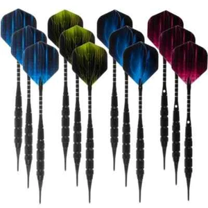 Dartpfeile Set 12 Pfeile 100 Pfeilspitzen 2 Flugschützer Softdarts Darts 18g - Bild 1 von 8