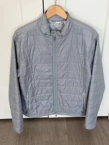 Peter Millar Gray Size Medium Golf Puffer Jacket - Picture 1 of 5