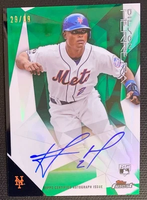 2015 Topps Finest - Autograph Card - Dilson Herrera RC - Mets - 29/99 - Image 1 of 2